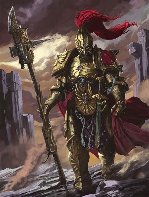 When its not enough to simply destroy a foe, the Elimination Maniples of the Adeptus Mechanicus sally forth from Mars to obliterate them entirely. . Adeptus custodes art